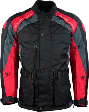 roleff Motorradjacke "Liverpool RO", Unisex, Mit Sicherheitsstreifen, 4 Taschen