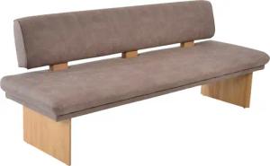 K+W Komfort & Wohnen Polsterbank "Longbeach", (1 St.), Spitzkissenoptik im Sitz, wahlweise in der Breite 204cm oder 224cm