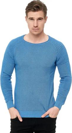 Rusty Neal Strickpullover, mit modernem Rundhalsausschnitt