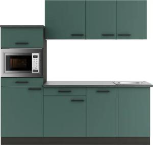 OPTIFIT Küchenzeile "Palma", Breite 210 cm, wahlweise mit E-Geräten, seitenverkehrt stellbar
