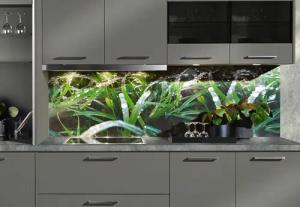 Express Küchen Küchenrückwand ""Regenwald", als Spritzschutz geeignet, mit Schutzlack versehen", (1 tlg.), in verschiedenen Breiten