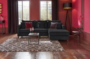 Guido Maria Kretschmer Home&Living Ecksofa "Renesse L-Form", lose Kissen, Keder an Sitzkissen