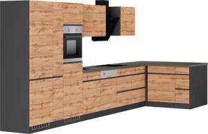 KOCHSTATION Winkelküche "KS-Riesa", Stellbreite 490/153 cm, wahlweise mit Induktionskochfeld