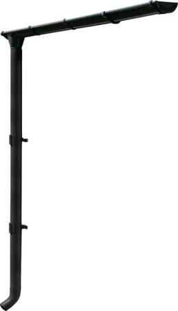 Skanholz Dachrinne, mit Fallrohr, 251 cm