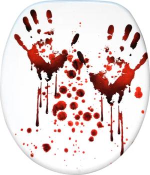 Sanilo WC-Sitz "Blood Hands", mit Absenkautomatik