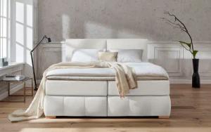 Guido Maria Kretschmer Home&Living Boxspringbett "Wehma", inkl. Topper in 3 verschiedenen Matratzen, auch in Samtstoff