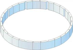 KWAD Poolwandisolierung "Pool Protector T60", (24 St.), für Rundbecken ØxH: 550x132cm