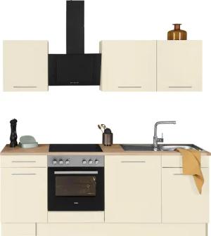 wiho Küchen Küchenzeile "Ela", Breite 220 cm, Soft-Close-Funktion, höhenverstellbare Füße