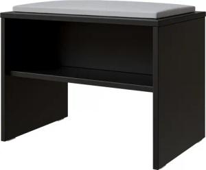 Saphir Badkommode "Badezimmer Sitzbank inkl. Sitzkissen aus Kunstleder in weiß und Ablage", verschiedene Farben, Garderobenbank 60 cm breit, gepolstert