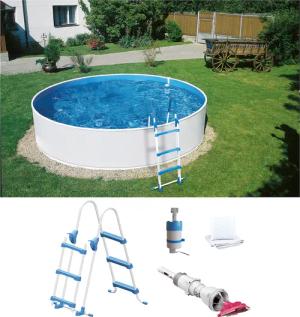 my POOL BWT Rundpool, (Spar-Set, 5 tlg.), Inkl. Akku-Bodensauger BWT BC 02