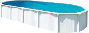 KWAD Ovalpool "Green line Evolution", (Komplett-Set, 10 tlg.), 6,1x3,7x1,32 weiß Folie in blau, sand oder grau erhältlich