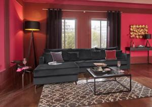 Guido Maria Kretschmer Home&Living Ecksofa "Renesse L-Form", lose Kissen, Keder an Sitzkissen