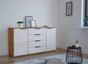 WIEMANN Kombikommode "Monaco", mit Glasfront, vormontiert