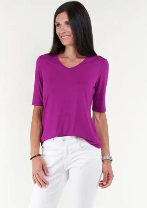 Seidel Moden V-Shirt, mit Halbarm aus softem Material, MADE IN GERMANY