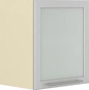 wiho Küchen Glashängeschrank "Unna", mit alufarbener Glasrahmentür