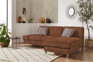 sit&more Ecksofa "Clio L-Form", wahlweise mit Bettfunktion oder Vorziehsitz und Bettkasten, Federkern