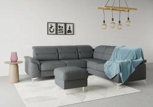 sit&more Ecksofa "Sinatra L-Form", optional mit Kopfteilverstellung und Armteilfunktion