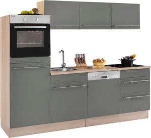 OPTIFIT Küche "Bern", (Spar-Set), Breite 240 cm, mit E-Geräten, Stärke der Arbeitsplatte wählbar