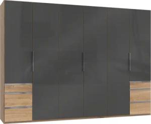 Wimex Kleiderschrank "Level by fresh to go", mit vollflächigen Glastüren