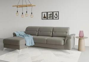 sit&more Ecksofa "Sinatra L-Form", mit Recamiere, optinal mit Kopfteilverstellung und Armteilfunktion