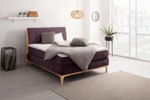 OTTO products Boxspringbett "Jelle", (5 St.), zertifizierte, recycelte Bezugsstoffe, verschiedene Ausführungen