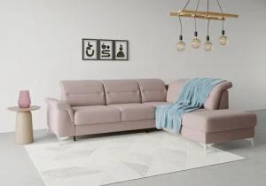 sit&more Ecksofa "Sinatra L-Form", mit Ottomane, optional mit Kopfteilverstellung und Armteilfunktion