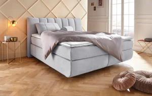 Leonique Boxspringbett "Océane", Bodenfrei- wirkt freischwebend, verschiedene Härtegrade (auch H4)