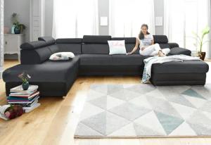 sit&more Wohnlandschaft "Xenia U-Form", wahlweise mit Bettfunktion