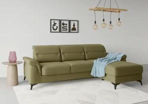 sit&more Ecksofa "Sinatra L-Form", mit Recamiere, optional mit Kopfteilverstellung und Armteilfunktion