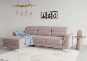 sit&more Ecksofa "Sinatra L-Form", mit Recamiere, optinal mit Kopfteilverstellung und Armteilfunktion