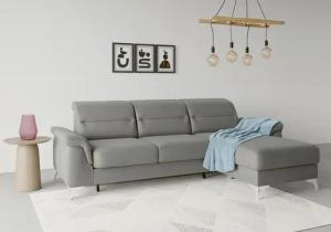 sit&more Ecksofa "Sinatra L-Form", mit Recamiere, optinal mit Kopfteilverstellung und Armteilfunktion