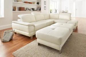 exxpo - sofa fashion Ecksofa "Mantua, L-Form", mit Kopf- bzw. Rückenverstellung, Bettfunktion u. Bettkasten