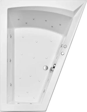 OTTOFOND Whirlpool-Badewanne "Galia II Mod. A", (Set), 175x135 cm