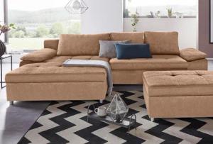 sit&more Ecksofa "Labene L-Form", wahlweise mit Bettfunktion und Bettkasten, auch als XXL-Variante
