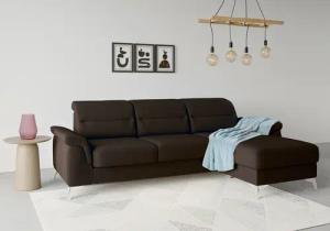 sit&more Ecksofa "Sinatra L-Form", mit Recamiere, optinal mit Kopfteilverstellung und Armteilfunktion