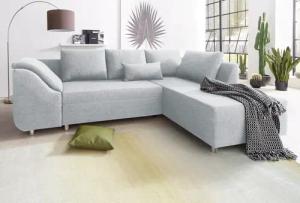 COLLECTION AB Ecksofa Sally L-Form, mit und ohne Bettfunktion, inklusive loser Rücken- und Zierkissen