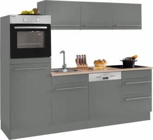 OPTIFIT Küche "Bern", (Spar-Set), Breite 240 cm, mit E-Geräten, Stärke der Arbeitsplatte wählbar