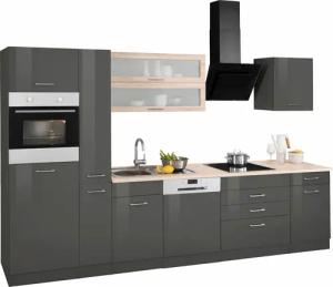 KOCHSTATION Küchenzeile "KS-Utah", ohne E-Geräte, Breite 330 cm