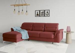 sit&more Ecksofa "Sinatra L-Form", mit Recamiere, optinal mit Kopfteilverstellung und Armteilfunktion