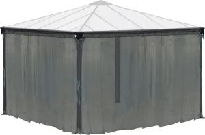 Palram - Canopia Pavillonseitenteil "Milano", (Set), mit Moskitonetz
