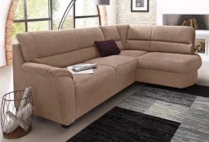 sit&more Ecksofa "Pandora L-Form", wahlweise mit Bettfunktion und Bettkasten