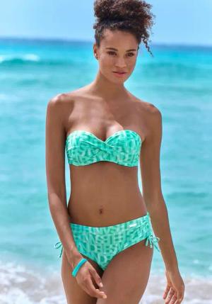 Elbsand Bügel-Bandeau-Bikini-Top "Letra", mit tollem Wording