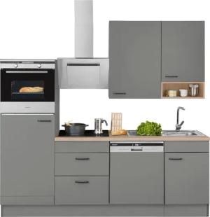 OPTIFIT Küchenzeile "Elga", Premium-Küche, Soft-Close-Funktion, großen Vollauszügen, Breite 230 cm