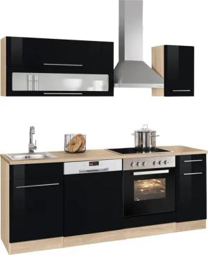 KOCHSTATION Küchenzeile "KS-Eton", mit E-Geräten, Breite 210 cm