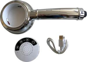 ADOB Handbrause "Bluetooth", mit Lautsprecher für Musik oder Telefon