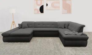 DOMO collection Wohnlandschaft "Moric U-Form auch in Cord", im XXL-Format, wahlweise mit Bettfunktion und Armlehnenverstellung