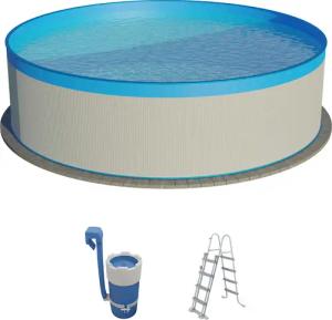 SUMMER FUN Rundpool, (3 tlg., Becken, Einhängekartuschenfilteranlage, Leiter), 3-tlg., ØxH: 350x90 cm