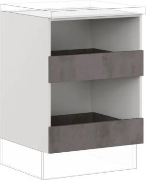 IMPULS KÜCHEN Unterschrank ""Prag und Valencia", Breite/Höhe: 60/72,3 cm", vormontiert, mit Soft-Close, Breite 60 cm, mit zwei Auszügen