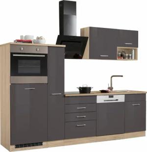 KOCHSTATION Küchenzeile "KS-Haiti", ohne E-Geräte, Breite 260 cm
