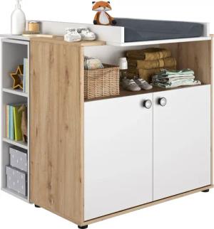 Galipette Babymöbel-Set "Arthur", (3 tlg., bestehend aus Wickelkommode, Wickelablage und kleines Regal), bestehend aus Wickelkommode, Wickelablage und kleines Regal